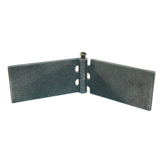 porte charnière droit avec goupille d'acier 50 x 100mm lame de charnière brut démontable