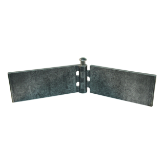 porte charnière droit avec goupille d'inox 50 x 120mm lame de charnière brut démontable