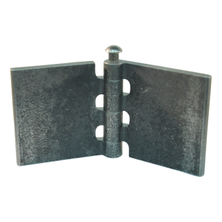 porte charnière droit avec goupille d'inox 60 x 60mm lame de charnière brut démontable