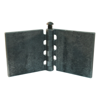 porte charnière droit avec goupille d'acier 80 x 80mm lame de charnière brut