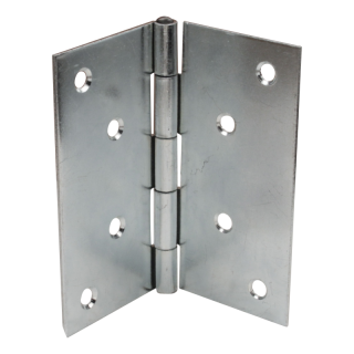 charnière, angle droit avec goupille 100 x 100mm