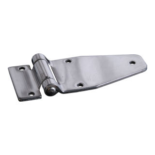 charnière papillon, avec motif de trous 61 x 149mm lame de charnière inox