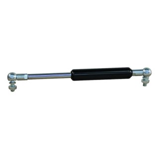 vérin à gaz de pression (G) 08-19 rond 55x2mm, 2 trous Ø5mm à 41mm. Hauteur 22mm, Boule 10mm, Pan PF18 (M8), non assemblé 150mm 381mm 350N cage à rotule, radial il. 18