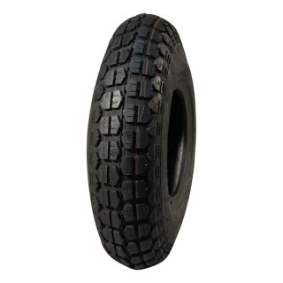 pneu + roue 4.00-6 2.50Ax6 ET0 roulement à rouleaux Ø25 NL75mm métal V-6632 gris argent