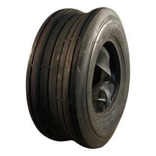 pneu + roue 16x6.50-8 5.50x8H2 ET-2 60/100/4 métal S-2103 gris argent