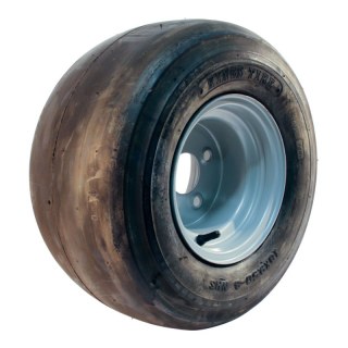 pneu + roue 18x9.50-8 7.00Bx8H2 ET-2 60/100/4 métal KT-739 / SL68 gris argent