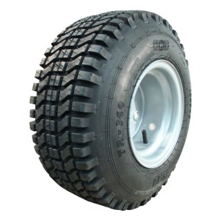 pneu + roue 18x7-8 4.33R-8 ET0 60/100/4 métal PL-801 gris argent 18x7.00-8 (190-8)