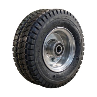 pneu + roue 9x3.50-4 2.10-4 ET0 roulement à billes Ø20 NL75mm métal C-203 gris argent