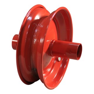 pneu + roue 4.80/4.00-8 2.50Ax8 ET0 NL186mm métal V-6635 Rouge 250mm