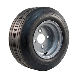 pneu + roue 16x6.50-8 5.50x8H2 ET-2 60/100/4 métal V-3503 gris argent