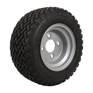23x8.50-12 7.00Ix12H2 ET10 66,5/112/5 métal LG-306 gris argent pneu + roue + pas d'indication routière