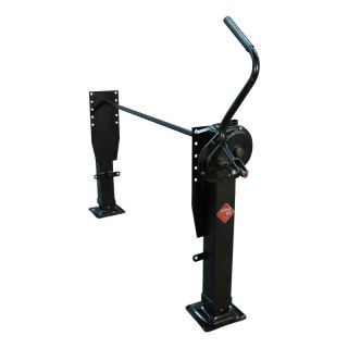 jeu de pied béquille pour semi-remorque K240 ⧄110mm sablage + KTL + revêtement en poudre noir RAL9005