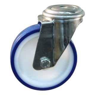 roulette pivotante 100mm série 27 ᠆ 31 trou pour boulon palier lisse