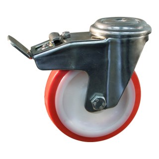 roulette pivotante avec frein 175mm série 27 ᠆ 31 trou pour boulon palier lisse