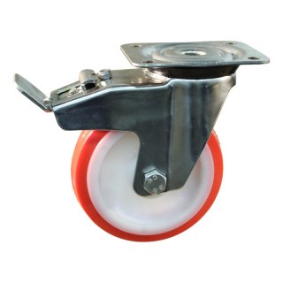 roulette pivotante avec frein 175mm série 27 ᠆ 31 montage de la plaque palier lisse