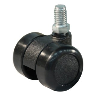 roulette pivotante 36mm série 65-73 draadstift M10 palier lisse