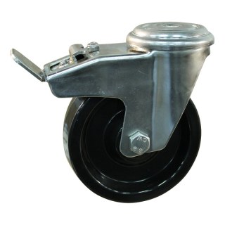 roulette pivotante avec frein 125mm serie 35 ᠆ 31 trou pour boulon palier lisse