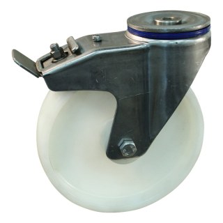 roulette pivotante avec frein 200mm serie 34 ᠆ 31 trou pour boulon palier lisse