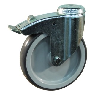 roulette pivotante avec frein 150mm série 69-61 trou pour boulon palier lisse