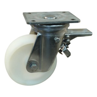 roulette pivotante avec frein 200mm serie 33 ᠆ 36 montage de la plaque palier lisse