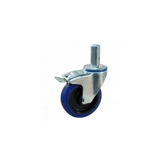 roulette pivotante avec frein 125mm série 13 ᠆ 15 goupille roulement à rouleaux