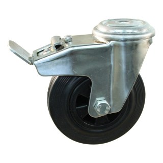 roulette pivotante avec frein 100mm série 01 ᠆ 31 trou pour boulon palier lisse