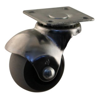 roulette pivotante 40mm série 66 - 54 montage de la plaque palier lisse