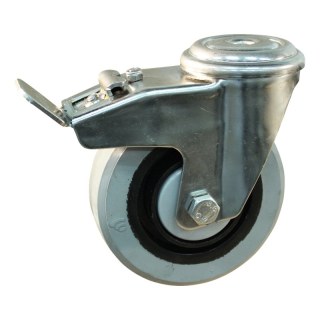 roulette pivotante avec frein 125mm série 14 ᠆ 31 trou pour boulon Roulement à billes en inox