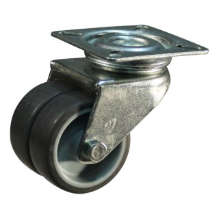 roulette pivotante 50mm serie 68-62 montage de la plaque palier lisse