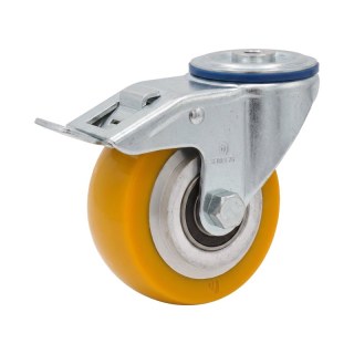 roulette pivotante avec frein 80mm série 29 ᠆ 15 trou pour boulon roulement à billes