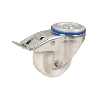 roulette pivotante avec frein 80mm serie 34 ᠆ 15 trou pour boulon palier lisse