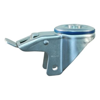 roulette pivotante avec frein 80mm serie 34 ᠆ 15 goupille palier lisse