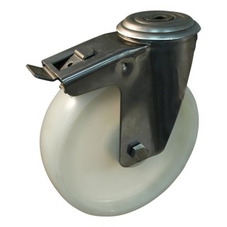 roulette pivotante avec frein 200mm serie 34 ᠆ 30 trou pour boulon palier lisse