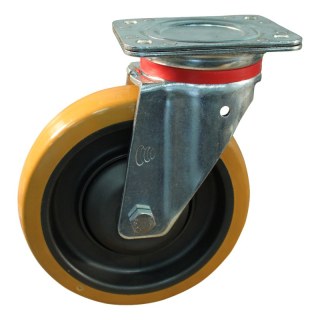 roulette pivotante 160mm serie 21 ᠆ 17 montage de la plaque roulement à billes