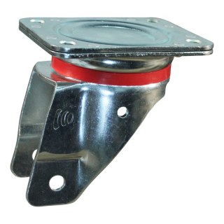 roulette pivotante avec frein 125mm serie 33 ᠆ 17 montage de la plaque palier lisse