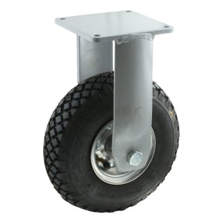 roue fixe 3.00-4 2.10-4H2 ET0 roulement à billes Ø25 NL75mm métal V-6605 gris argent 20 montage de la plaque roulement à billes