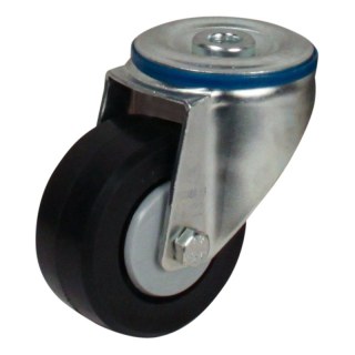 roulette pivotante 80mm série 07 ᠆ 15 trou pour boulon roulement à billes
