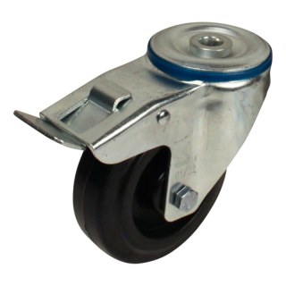 roulette pivotante avec frein 100mm série 07 ᠆ 15 trou pour boulon roulement à rouleaux
