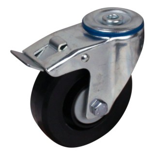 roulette pivotante avec frein 125mm série 07 ᠆ 15 trou pour boulon roulement à billes