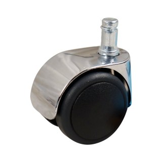 roulette pivotante 50mm serie 74 - 67 Pin lisse avec bague d'arrêt palier lisse