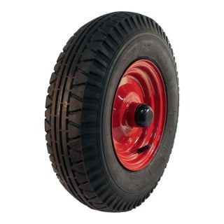 pneu + roue 4.00-8 2.50Ax8H2 ET-17 NL88mm métal V-40 Rouge