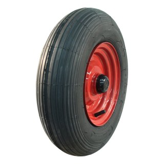 pneu + roue 4.80/4.00-8 2.50Ax8H2 ET7 roulement à billes Ø25 NL88mm métal S-2301 Rouge