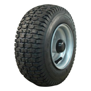 pneu + roue 13x5.00-6 4.50Ax6 ET0 NL88mm métal V-3502 gris argent