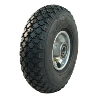 pneu + roue 3.00-4 2.10x4H2 ET0 NL75mm métal V-6605 gris