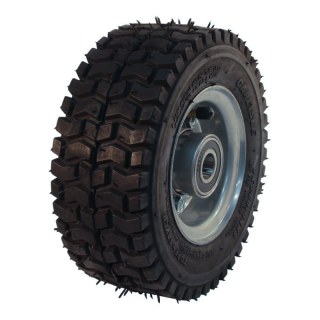 pneu + roue 9x3.50-4 2.10-4 ET0 roulement à billes Ø20 NL75mm métal Turf Saver gris argent
