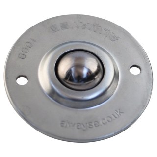 bille de manutention collerette standard Ø25,4 type 13 (bille d'acier, boîtier galvanisé) 1,7