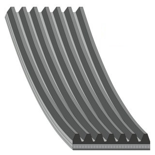Courroie trapézoïdale à nervures
