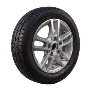 pneu + roue 195/65 R15 6Jx15H2 ET30 67/112/5 métal léger, XL Kargomax ST-4000 M+S gris argent