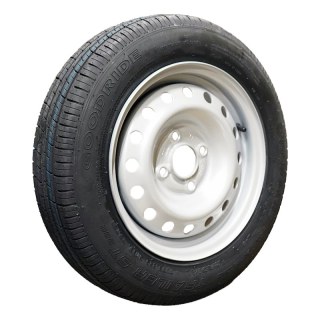 pneu + roue 135/80 R13 4Jx13H2 ET30 57/100/4 métal ST290 M+S gris argent