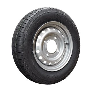 pneu + roue 155 R13C 4½Jx13H2 ET25.4 95/139.7/4 métal ST290 gris argent